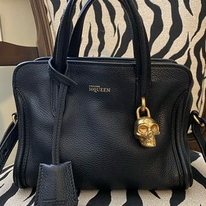 Alexander McQueen Mini Leather Padlock Satchel
